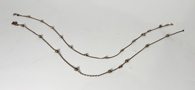 Lot 244 - Two 9ct gold necklaces, AF