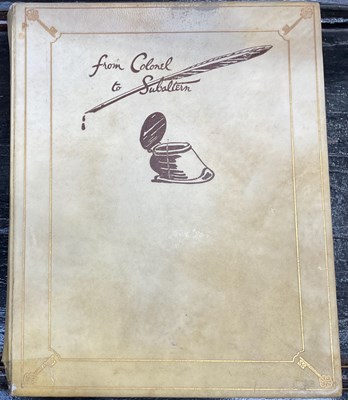 Lot 298 - Lt.-Col, M. F. McTaggart, 'From Colonel To...