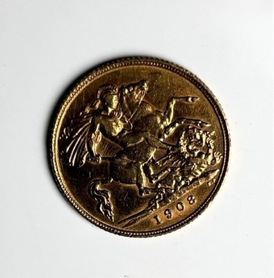 Lot 230 - Edward VII, gold half sovereign, 1908,...