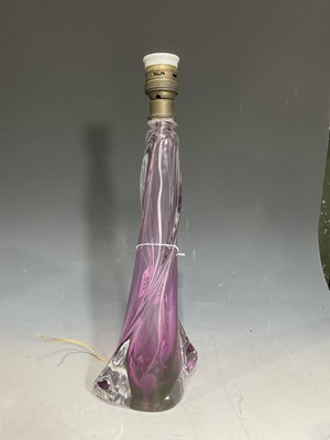 Lot 159 - A midcentury Val Saint Lambert amethyst glass...