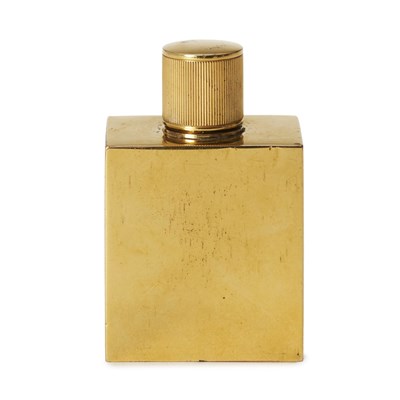 Lot 387 - Hermes, a vintage gold-plated perfume bottle.