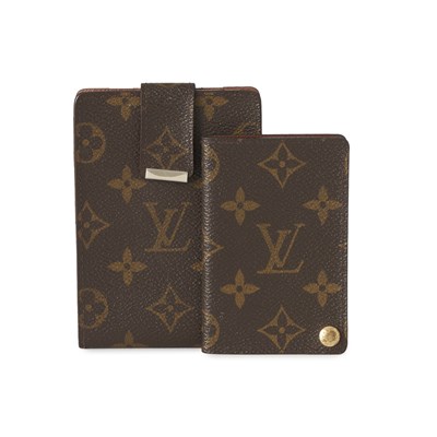 Lot 450 - Louis Vuitton, a monogram cheque book cover and card holder.