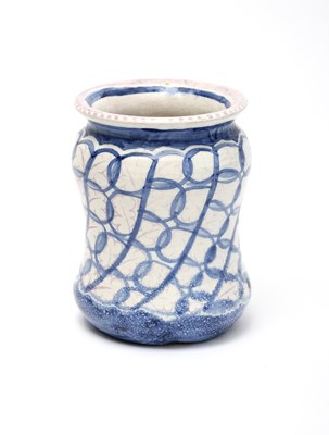 Lot 142 - A rare Millwall Pottery earthenware albarello...