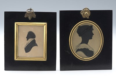 Lot 207 - British School, early 19th Century, profile...