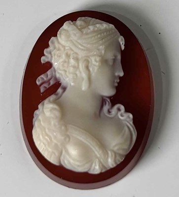 Lot 238 - A late 19th centry agate cameo