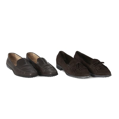 Lot 504 - Tod's, two pairs of ladies shoes.