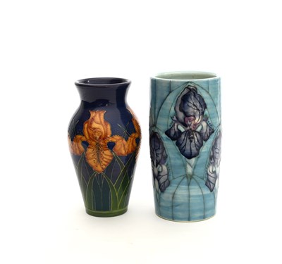 Lot 701 - 'Iris' a Dennis Chinaworks cylindrical vase...