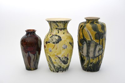 Lot 780 - Jonathan Cox  a tubeline decorated vase,...