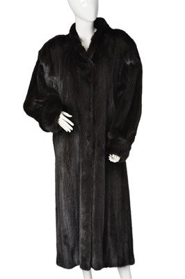 Lot 559 - Saga, a full-length dark ranch mink coat.