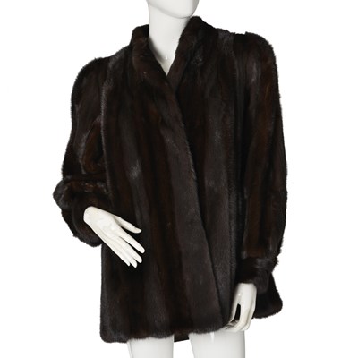 Lot 561 - A dark ranch mink jacket.