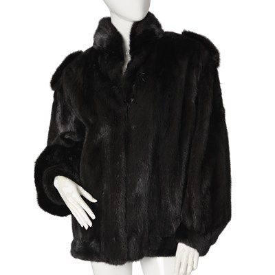 Lot 551 - A dark ranch mink jacket.