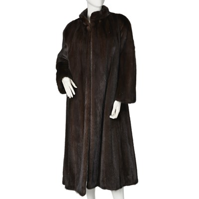 Lot 549 - A full-length ranch mink coat.