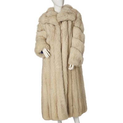 Lot 544 - A full-length blue fox fur coat.