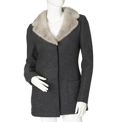 Lot 340 - Dolce & Gabbana, a wool and mink jacket.
