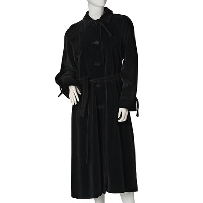 Lot 283 - Aquascutum, a black showerproof cotton coat.