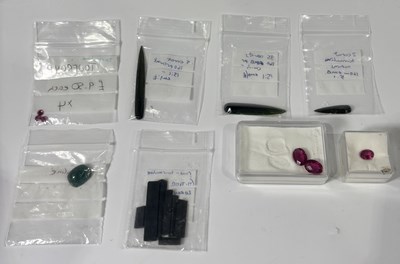 Lot 275 - A selection of tourmaline gemstones