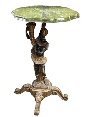 Lot 362 - A small side or wine table, formed as a...