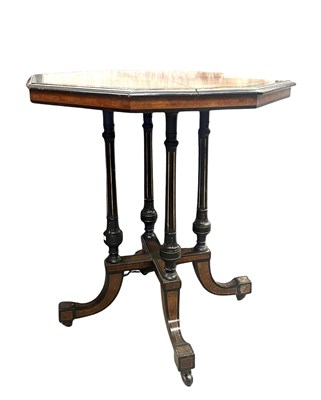 Lot 363 - A late 19th century octagonal side table in...
