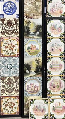 Lot 114 - A collection of Victorian printed tiles,...