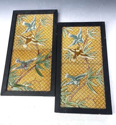 Lot 188 - Wedgwood, two Aesthetic Movement panels of...