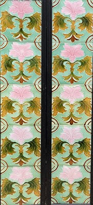 Lot 77 - Henry Richards, a set of ten Art Nouveau dust...