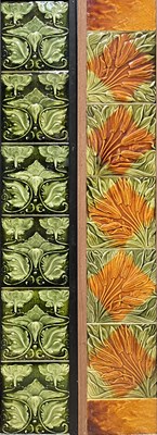Lot 116 - Two panels of Victorian relief moulded...