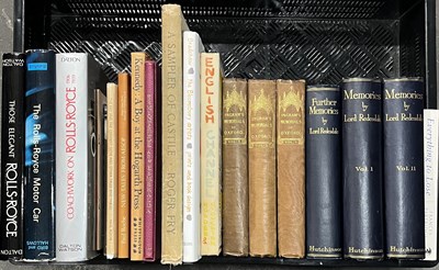 Lot 40 - A collection of assorted books on Rolls Royce...