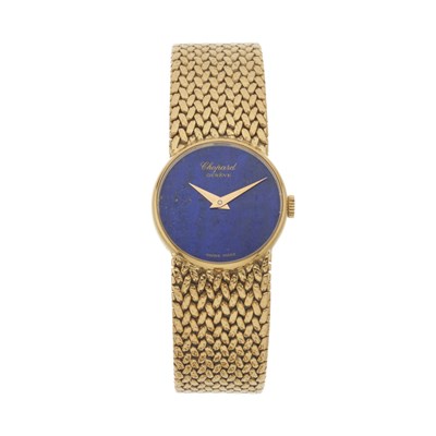 Lot 211 - Chopard, an 18ct gold bracelet watch