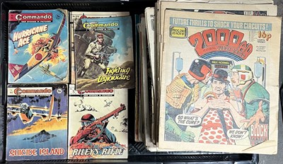 Lot 57 - A mixed collection of 2000 AD comics featuring...
