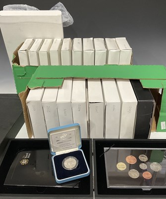 Lot 34 - A collection of decimal coin proof sets, 1970,...
