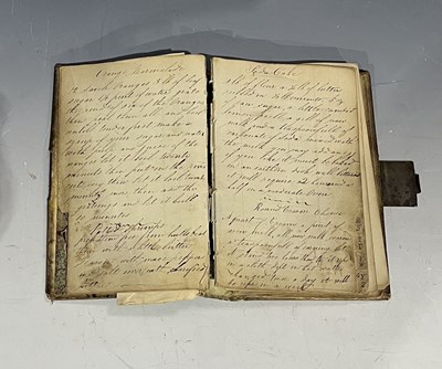 Lot 189 - A 19th century hand written leather bound...
