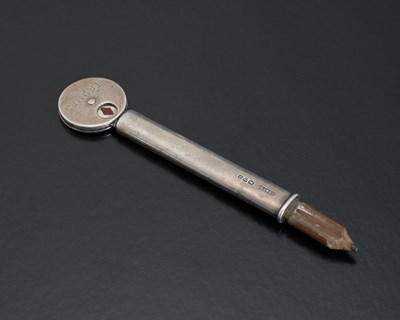 Lot 175 - An Edwardian silver novelty retractable pencil...