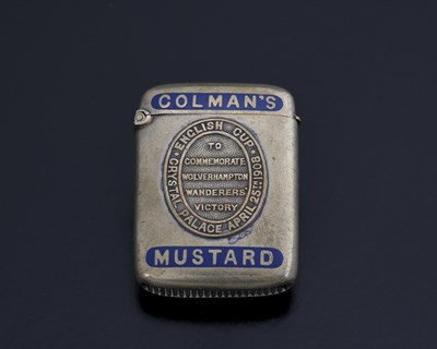 Lot 39 - A Colman's Mustard enamelled plated...