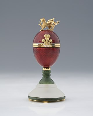 Lot 199 - Victor Mayer for Fabergé, 'Welsh Egg', limited...