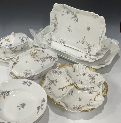 Lot 9 - A Limoges part dinner service, including...