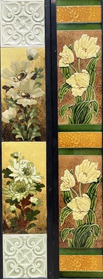 Lot 86 - Art Nouveau tiles including Pilkington...