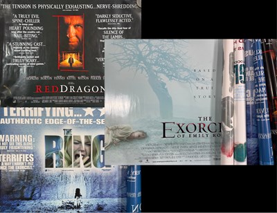 Lot 73 - A collection of horror movie posters to...