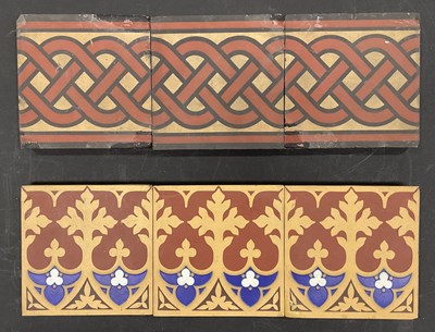 Lot 133 - A W N Pugin for Minton, a set of three Gothic...