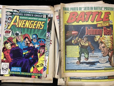 Lot 59A - A collection of vintage comics to include...