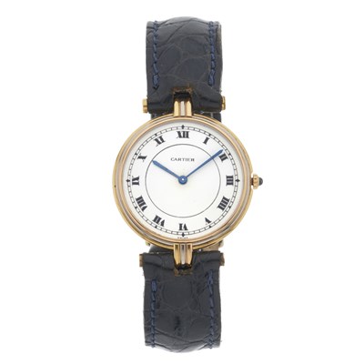 Lot 207 - Cartier, a tri-colour Vendome Trinity wrist watch