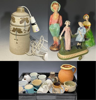 Lot 325 - A collection of ceramics: a Fielding's Devon...