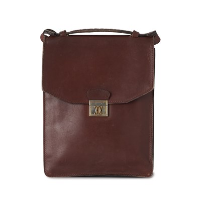 Lot 306 - Cartier, a vintage Must de Cartier Bordeaux messenger bag.