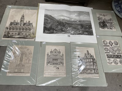 Lot 312 - An engraving of Freiburg, Breisgau, approx...