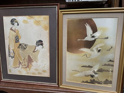 Lot 318 - A watercolour sketch of a rural scene with...