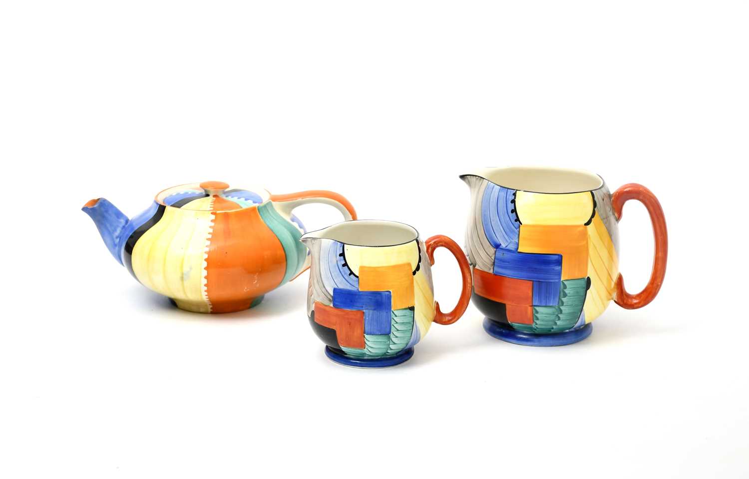 Lot 93 - 'Cubist' a Gray's Pottery Paris jug designed...