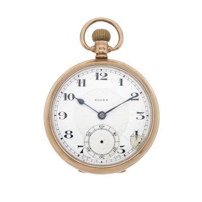 Lot 271 - Rolex, a 9ct gold open face pocket watch