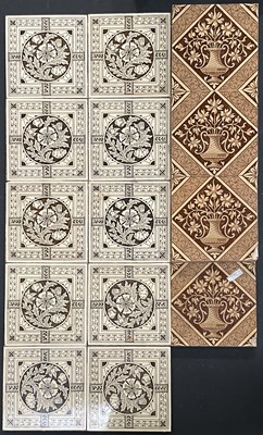 Lot 118 - Minton and Minton Hollins, two sets of...