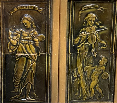 Lot 287 - Alfred Meakin, a pair of Renaissance Revival...