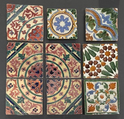 Lot 275 - A collection of Persian style relief moulded...