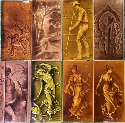 Lot 289 - Eight various rectangular intaglio and relief...